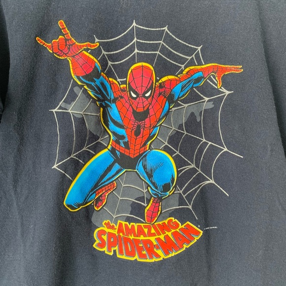 Vintage Kid’s Amazing Spider-Man Tshirt in Black - Picture 3 of 5